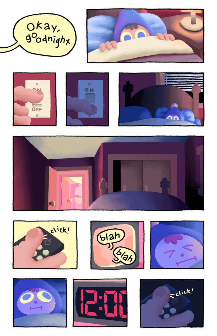 1st Page from my upcoming comic "Leave The Light On"